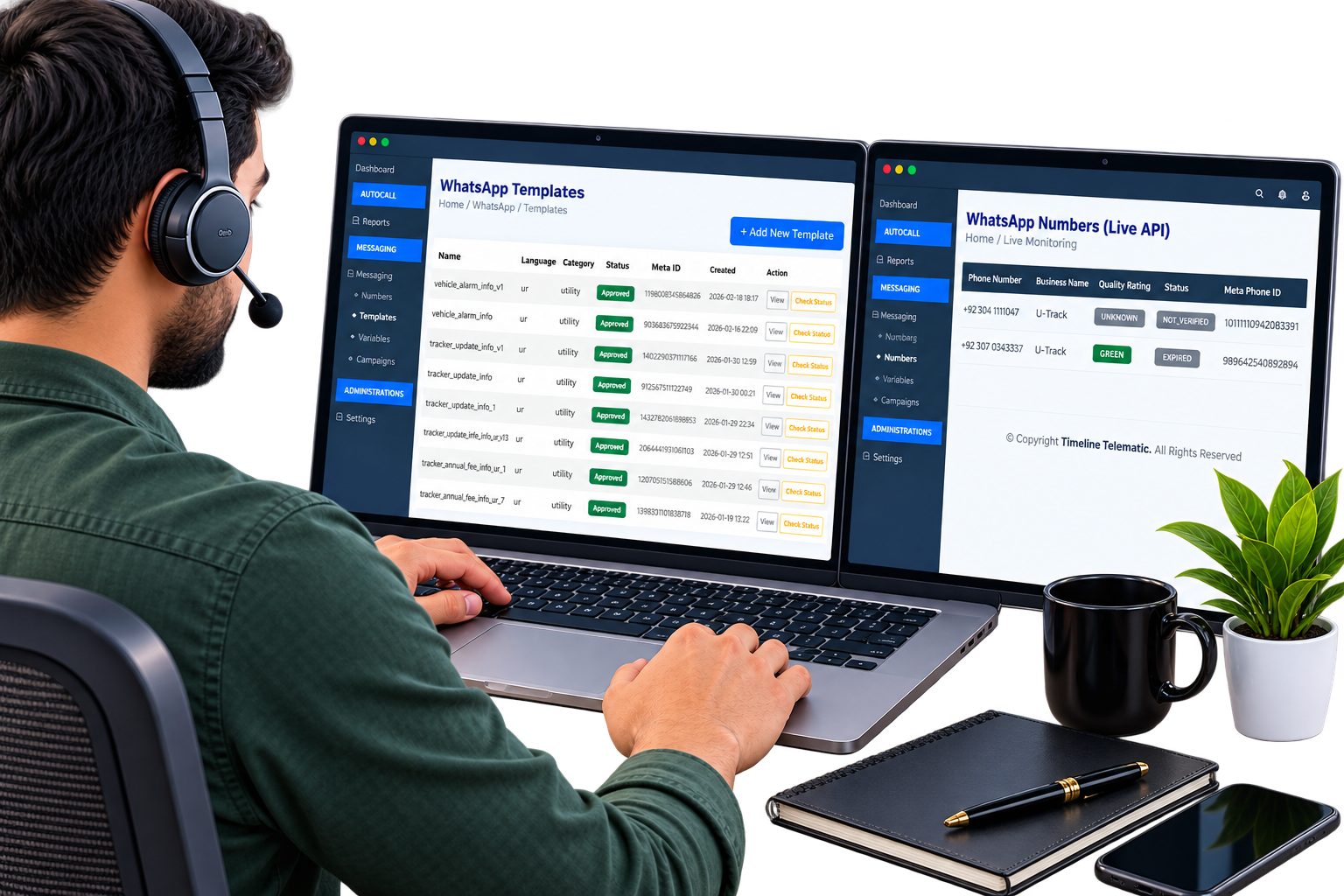 WhatsApp PBX platform overview for call centers in Pakistan