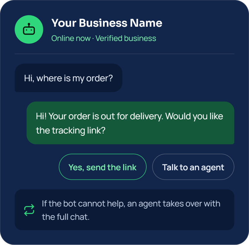 WhatsApp AI Chatbot-selection
